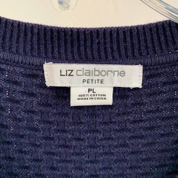 Liz Claiborne Petite Cardigan Sweater - Picture 3 of 4